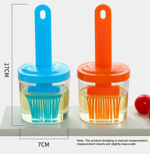 Pinceau de cuisine 2-en-1 en silicone résistant à la chaleur pour badigeonner, pâtisserie, cuisson, barbecue, étaler huile, beurre, sauces - Product Image 3