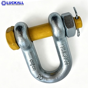 <span class=keywords><strong>Manille</strong></span> de levage G2150 Dee Shackle (acier allié forgé) certifiée ISO 9001, en acier allié galvanisé, avec goupille de sécurité, pour les États-Unis Type - Product Image 4