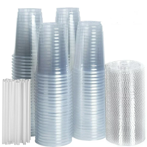 Gobelets en plastique imprimés sur mesure, jetables, 20 oz, ronds, avec couvercles, pour café, boissons froides - Product Image 4