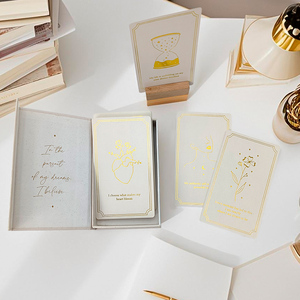 Tarjetas de afirmación de lámina de oro de lujo Premium, regalo de papel estampado de empoderamiento de mujeres personalizado para inspirar confianza - Product Image 5