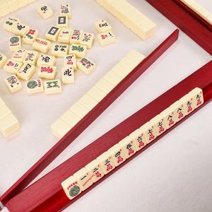 Règle de Mahjong et support de Mahjong en bois massif à fixation magnétique, style américain, lot de 4 - Product Image 2