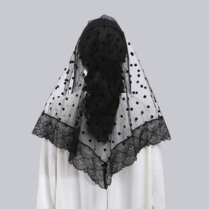 Nouveau <span class=keywords><strong>voile</strong></span> en dentelle de style vintage pour femme, foulard de mariée, <span class=keywords><strong>voile</strong></span> de style châle, coiffe - Product Image 6