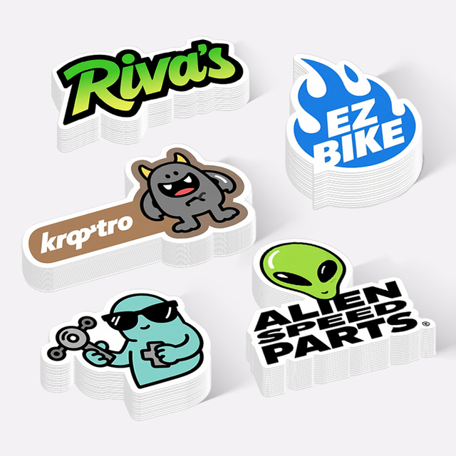 Company OEM ODM Design Logo Self Adhesive Custom Die Cut Waterproof Cartoon Sticker for Laptop Vinyl Die Cut Stickers