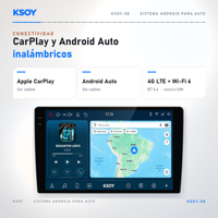 Autoradio Android 16, autoradio tactile multimédia pour voiture, autoradio 9 pouces, autoradio Android, autoradio de voiture, stéréo auto