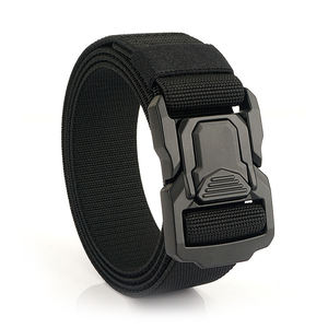 1,5 inch tactische riem van geweven band met robuuste snelontgrendelbare metalen gesp, nylon riem - Product Image 1