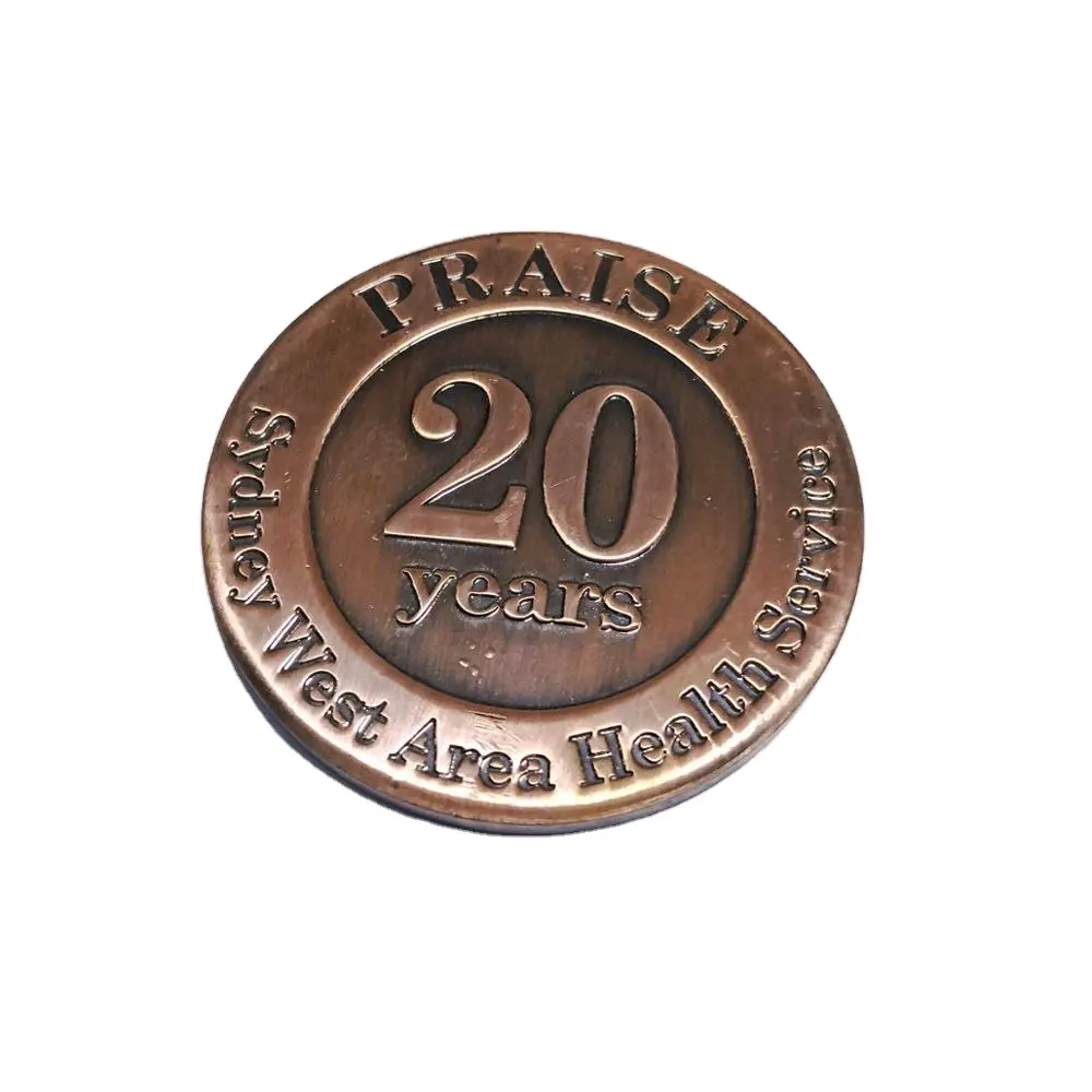 Factory Souvenir Anniversary Years praise Metal Brass Medal Commemorative Coin