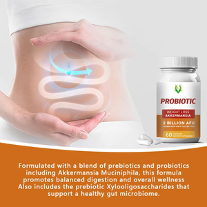 Capsules prébiotiques et probiotiques GLP-1 à vente chaude, 2 milliards d'UFC avec Akkermansia Muciniphila, soutient la santé digestive, pilules GLP-1 - Product Image 3