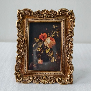 <span class=keywords><strong>Cadre</strong></span> photo en résine doré orné de style baroque antique personnalisé <span class=keywords><strong>10x15</strong></span>, <span class=keywords><strong>cadre</strong></span> photo vintage avec verre frontal, <span class=keywords><strong>cadre</strong></span> de luxe 4x6 - Product Image 2