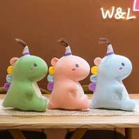 Mainan Anak Dinosaurus Warna-warni Lisa, Bantal Tidur Dinosaurus Berbagai Ukuran, Bantal Sofa, Dekorasi Rumah, Mainan Boneka Plush