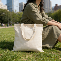 Sac fourre-tout en toile naturelle, design minimaliste pour la peinture et les loisirs créatifs, idéal pour les étudiants en art et les artisans amateurs