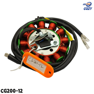Bobine de magnéto de <span class=keywords><strong>moto</strong></span> CG125 CG150 CG200 Bobine de stator en cuivre pour générateur de <span class=keywords><strong>moto</strong></span> Honda Accessoires de moteur - Product Image 2