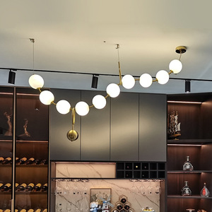 <span class=keywords><strong>Lustre</strong></span> suspendu moderne pour intérieur, style nordique, luxe, <span class=keywords><strong>boule</strong></span> de <span class=keywords><strong>verre</strong></span> - Product Image 6