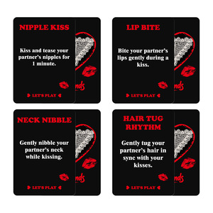 <span class=keywords><strong>Jeu</strong></span> de cartes romantique Fun Commands pour couples, paquet de 50 cartes, vérité ou conséquence intime, jeux de société pour adultes, coffret cadeau pour amoureux - Product Image 4