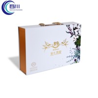 Caja de Regalo Exclusiva de Papel Recubierto con Logotipo Personalizado, Caja de Embalaje Perfumada para Festivales con Cuerda para Cubilose o Productos Cosméticos