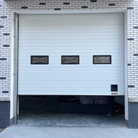 Porte à rouleaux sectionnelle à détection radar Porte sectionnelle aérienne automatique pour porte élévatrice sectionnelle d'entrée de stationnement