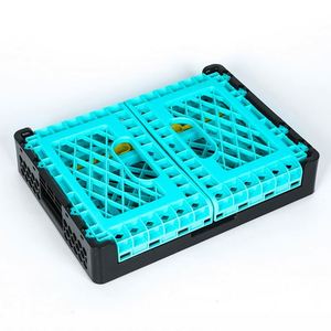 Chariot de courses pliable portable imperméable avec roues en PU de 4 pouces, hauteur réglable, rangement utilitaire durable pour le bureau et la maison - Product Image 6