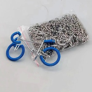 批发纯手工迷你自行车玩具模型吊坠金属铝线儿童自行车墙壁装饰 - Product Image 5