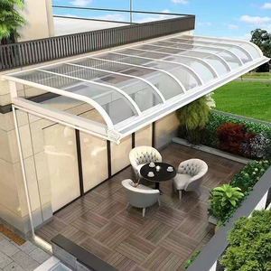 Aluminum Frame Window Polycarbonate PC Rain Awnings <strong>Canopy</strong> Price for <strong>Porch</strong> Awning - Product Image 1
