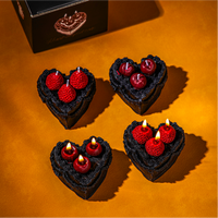 Hadiah Dekorasi Rumah Gaya Kue Manis untuk Liburan Tahun Baru Aromaterapi Buatan Tangan Beraroma Black Forest Ylang Organik