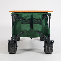 Hitree nouvelle couleur camping extérieur hayon pliable pliant Wagon chariot de golf poussette chariot robuste avec frein de table