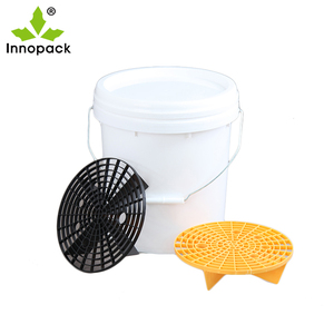 Personnalisation possible Vente directe d'usine Seau en plastique de 20 litres Seau de rangement multifonctionnel Avec couvercle et poignée - Product Image 3