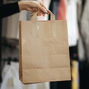 Diseño de marca personalizado 12 mariposa Kraft bolsas de regalo fiesta de cumpleaños Goodie Favor bolsas con asa compras ropa al por menor - Product Image 2