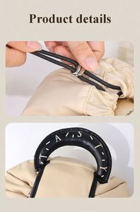 Bolsa de Maquillaje de Viaje de Cuero PU Impermeable con Diseño de Cordón y Asa de Lujo con Logotipo - Product Image 3