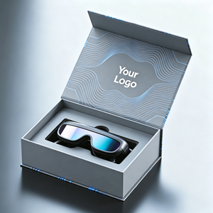 Caja de embalaje electrónica con cierre magnético para auriculares, audífonos y dispositivos inteligentes, embalaje de lujo para venta minorista. - Product Image 3