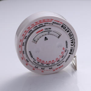 IMC Índice <span class=keywords><strong>de</strong></span> <span class=keywords><strong>masa</strong></span> <span class=keywords><strong>corporal</strong></span> Cinta retráctil 150cm Medida Calculadora Dieta Pérdida <span class=keywords><strong>de</strong></span> peso Cinta métrica blanca - Product Image 2