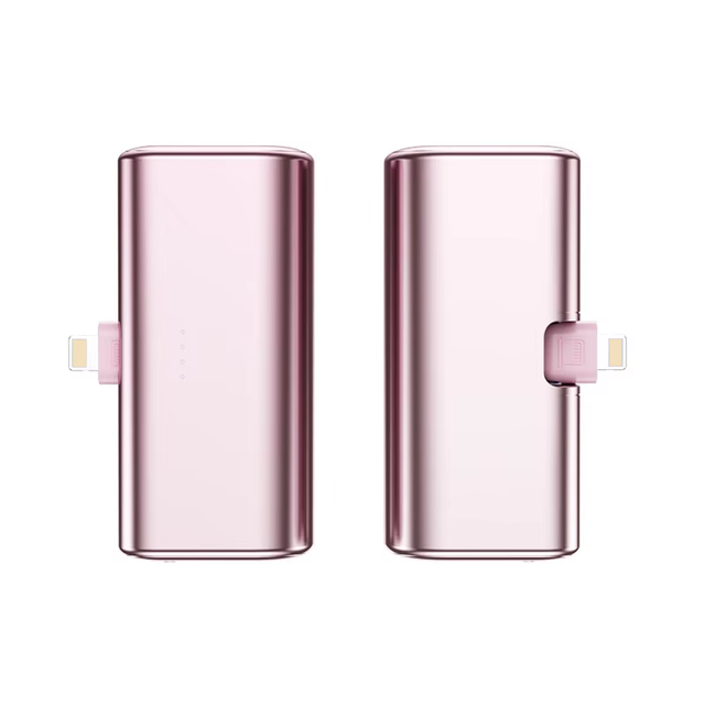 Folding Tail Plug Capsule Pocket Power Bank 5000mAh Portable Mini Compact Emergency Fast Charging Mobile Ice Core Power Supply