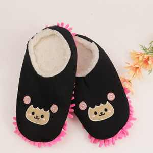 One Pair Hot Sale <strong>Microfiber</strong> Slippers Chenille Indoor Floor Dust <strong>Mopping</strong> Slippers for Home Kitchen Bedroom Office Cleaning - Product Image 5