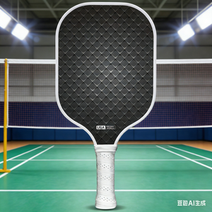 Raquette de pickleball sans bordure en fibre de carbone T700 de 16 mm, approuvée USAPA, avec logo personnalisé, pour puissance et contrôle, intérieur et extérieur - Product Image 1