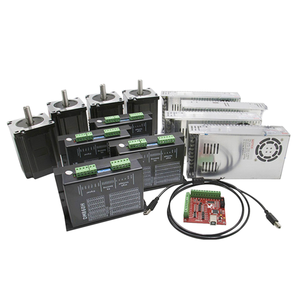 Casun <span class=keywords><strong>NEMA</strong></span> <span class=keywords><strong>23</strong></span> lai động cơ bước 3 trục <span class=keywords><strong>CNC</strong></span> Router Kit dm556 lái xe với Breakout board & 350W cung cấp điện - Product Image 1