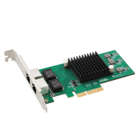 I350-T2 Intel personnalisée en gros carte réseau Pci Express 10/100/1000Mbps serveur interne filaire Dvr RJ45 Interface certifiée RoHS