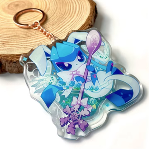 Tùy Chỉnh Thiết Kế Số Lượng Lớn Biểu Tượng Quảng Cáo Dễ Thương Kawaii Phim Hoạt Hình Phim Hoạt Hình Rõ Ràng Nhựa Long Lanh Acrylic Nhựa Keychain Quyến Rũ Với Epoxy - Product Image 6