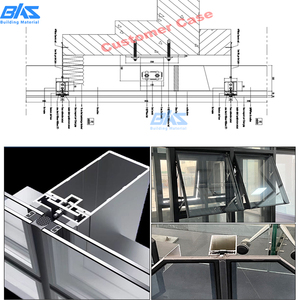 Diseño moderno Muro cortina de vidrio Edificio <span class=keywords><strong>Fachada</strong></span> Panel de vidrio bajo E Perfil de aluminio Acristalamiento para servicios de reparación de fachadas disponibles - Product Image 4