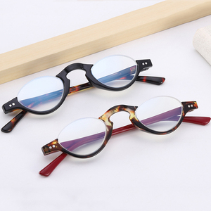 Lunettes de lecture demi-<span class=keywords><strong>lune</strong></span> pour hommes, lunettes de lecture demi-cerclées pour femmes, lunettes rétro, lunettes demi-cerclées bloquant la lumière bleue - Product Image 1