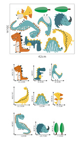Kawaii Wall Decoration <strong>Dinosaur</strong> Bedroom Wall Stickers for Kids Room <strong>Nursery</strong> 3D <strong>Dinosaur</strong> Wall Stickers Set for Baby Decor - Product Image 5