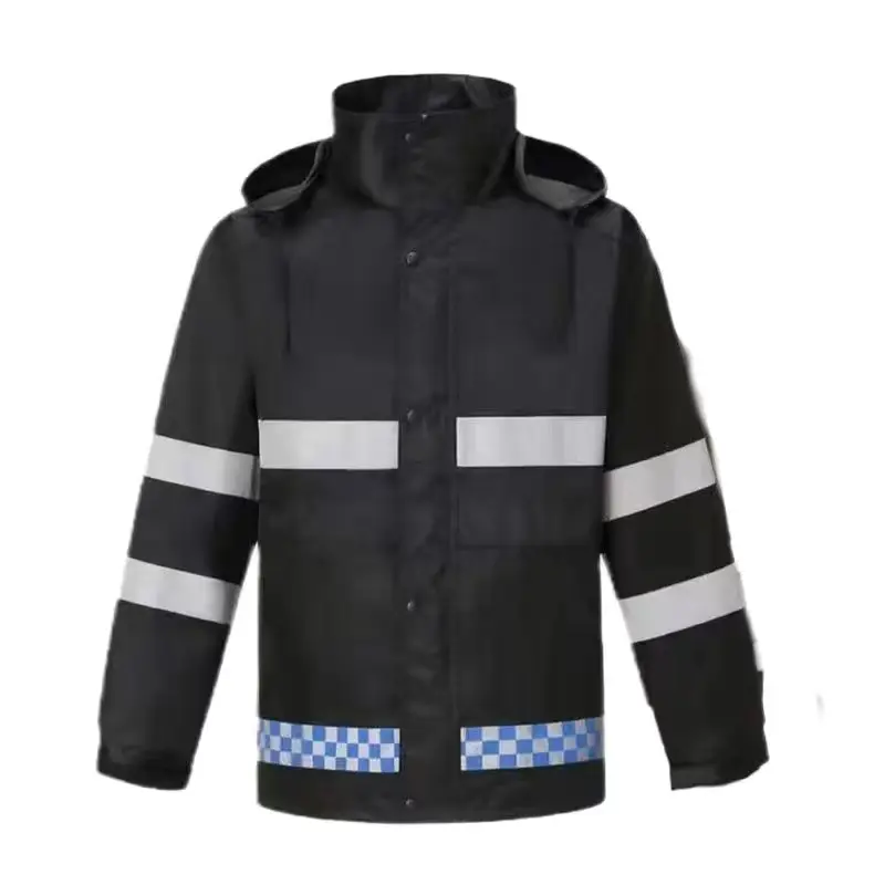 केवल रिफ्लेक्टिव रेनकोट टॉप सुरक्षित सड़क यातायात सुरक्षा जैकेट बचाव हल्के जलरोधक रेन जैकेट