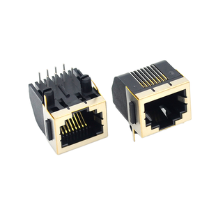 Connecteur de réseau RJ45 blindé Hongsheng à angle droit femelle 5m, prise modulaire, connecteur ABS rectangulaire pour PCB IP20 - Product Image 3