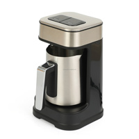 Cafetera Eléctrica Portátil de Acero Inoxidable de 700W, Diseño Anti-Quemaduras en Seco, Cafetera Turca