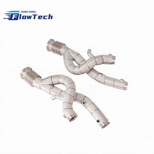 ท่อร่วมไอเสียสแตนเลส T304 สำหรับ Lamborghini Revuelto 6.5L V12 LB744 พร้อมแผ่นกันความร้อน - Product Image 5