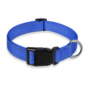犬の首輪小型犬のためのカスタム反射耐久性のある天然生地エコフレンドリー - Product Image 1