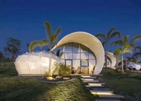 Camping en plein air géodésique polycarbonate igloo dôme maison serre tente kit glamping dôme maison