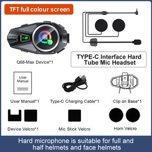 Intercomunicador para Casco de Motocicleta ABS de 2 Vías para IPS TFT, Venta al por Mayor de Fábrica, con Alcance de 500 m, Resistente al Agua IPX6, Función de Compartir Música - Product Image 5