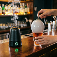 Pistolet à fumée commercial à montage rapide avec copeaux de bois de qualité supérieure et générateur de fumée froide intégré pour la restauration et les boissons