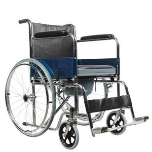 รถเข็นวีลแชร์แบบพับได้ น้ำหนักเบา ผลิตจากอลูมิเนียมอัลลอยด์ สำหรับผู้สูงอายุและผู้พิการ รุ่น MK809 สีเงิน - Product Image 4