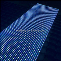 Écran LED couleur personnalisé à film mince, affiche numérique flexible transparente à rétroéclairage pour centre commercial et commerce de détail