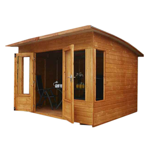 庭のための12x16ft現代可動プレハブグリーンモジュラーログウッドハウス - Product Image 2