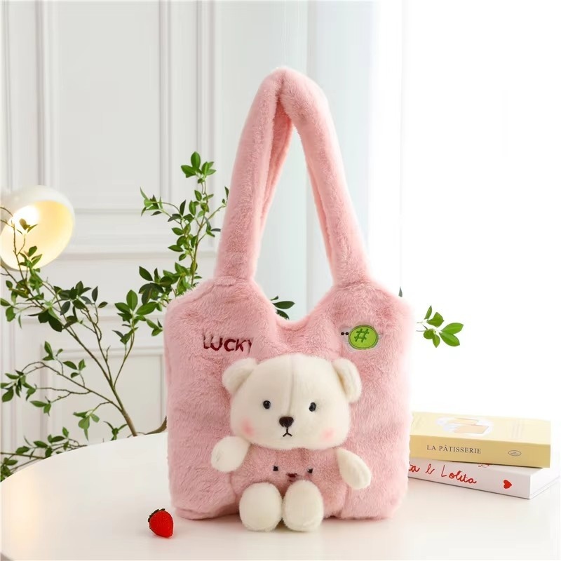 Square pink bear